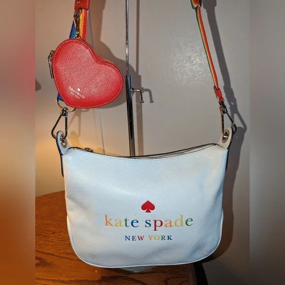 kate spade Bags Kate Spade Rosie Rainbow Pride White Dove